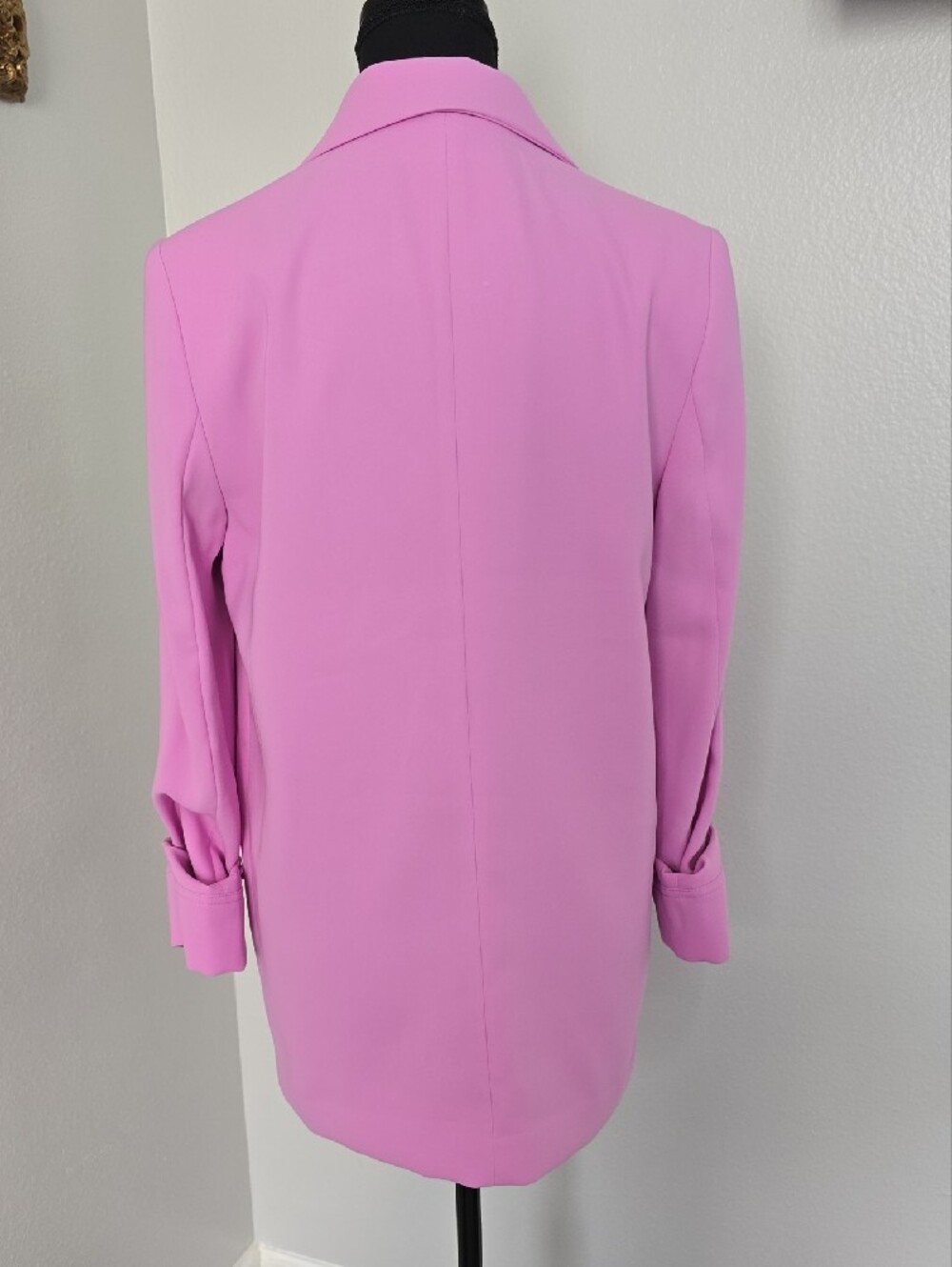 Mango Tailored jacket with turn-down sleeves - Pink - Picture 7 of 14